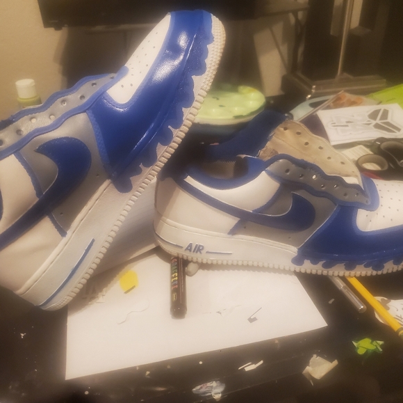 LA Dodgers custom AF1s size 9 - Picture 2 of 6
